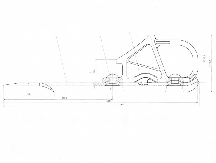 Башмак тормозной железнодорожный горочный 8739.00 СБ