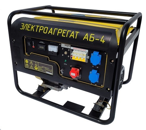 Электроагрегат путевой бензиновый АБ4 дв. Champion (АБ4-3-Т230-ВЖ-1, 4 кВт, ручной стартер, без колес)