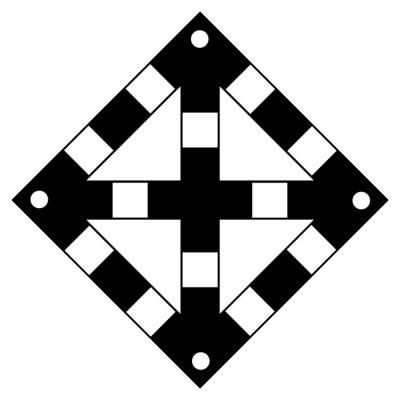 ЖД знак «Поднять нож, закрыть крылья» (одно препятствие)