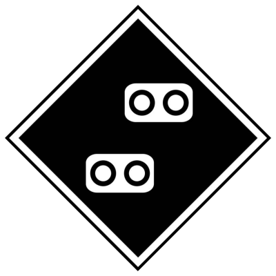 ЖД знак «Внимание! Токораздел»