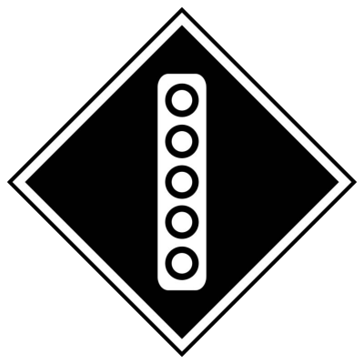 ЖД знак «Поднять токоприемник на электровозе»