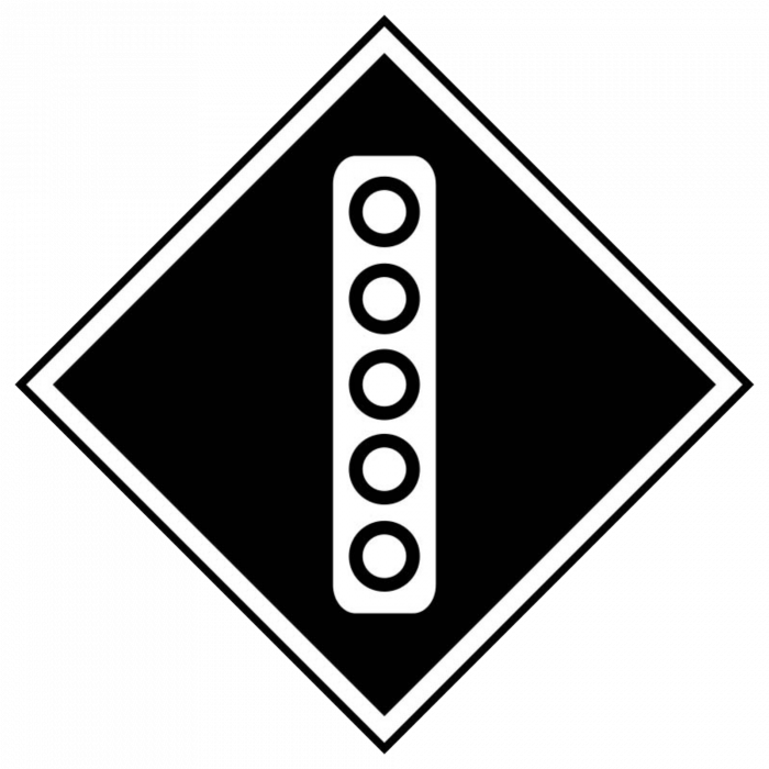 ЖД знак «Поднять токоприемник на электровозе»