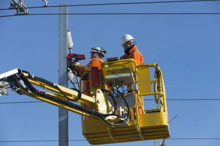 Самоходный подъемник на комбинированном ходу Platform Basket RR14/400 (Италия)