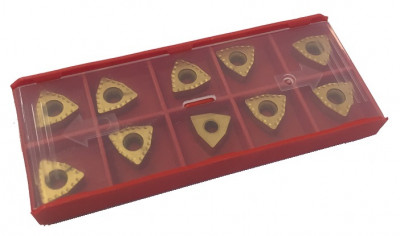 Пластина сменная твердосплавная 36 мм WCMX 06T308-37 для сверления рельсов