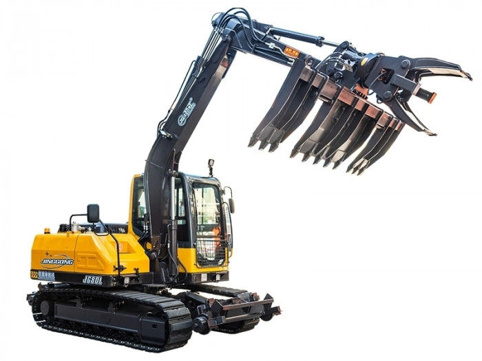Железнодорожный экскаватор на комбинированном ходу JINGGONG JG80L