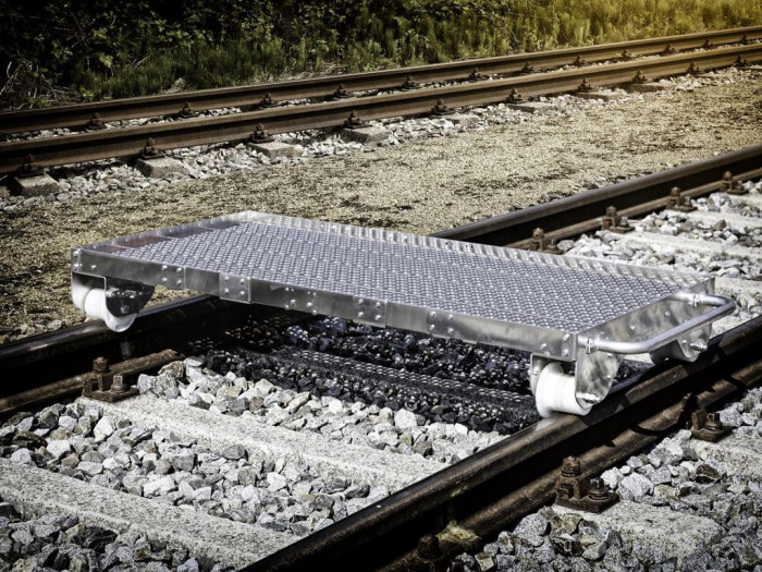 Транспортировочная железнодорожная тележка с автостопом Robel 51.12