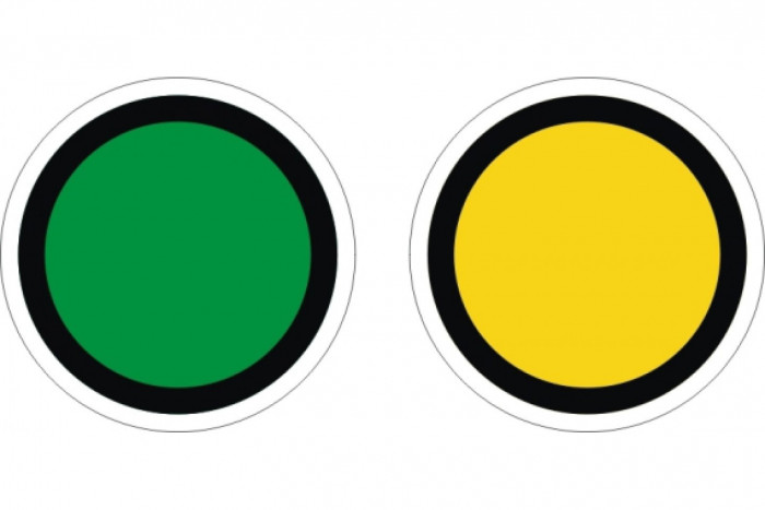 ЖД знак «Диск уменьшение скорости» постоянный